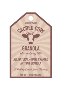 Sacred Cow Granola Tag